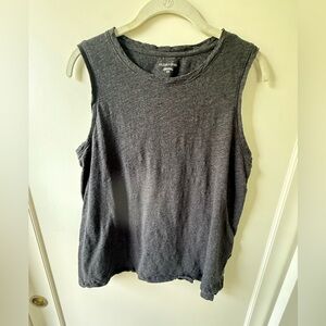 Eileen Fisher Gray Muscle Tee Relaxed Fit